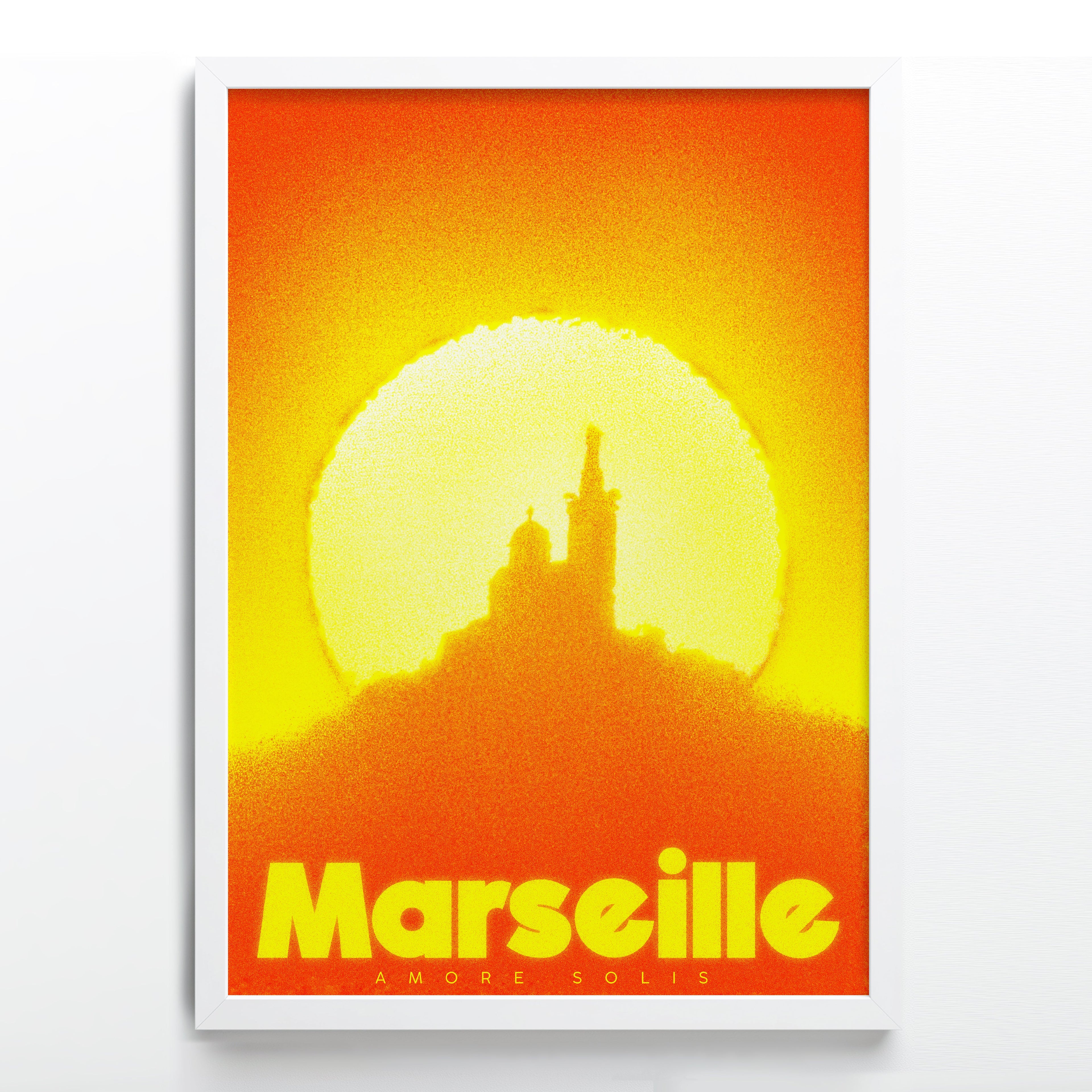 Affiche Marseille Amore Solis – vue encadrée