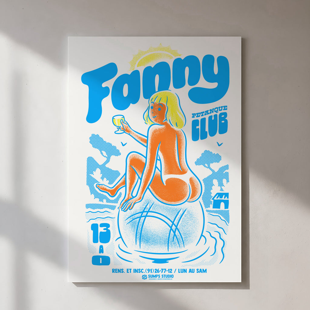 Affiche Fanny Pétanque Club – vue lifestyle
