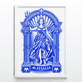 Affiche Massalia Marseille – vue encadrée