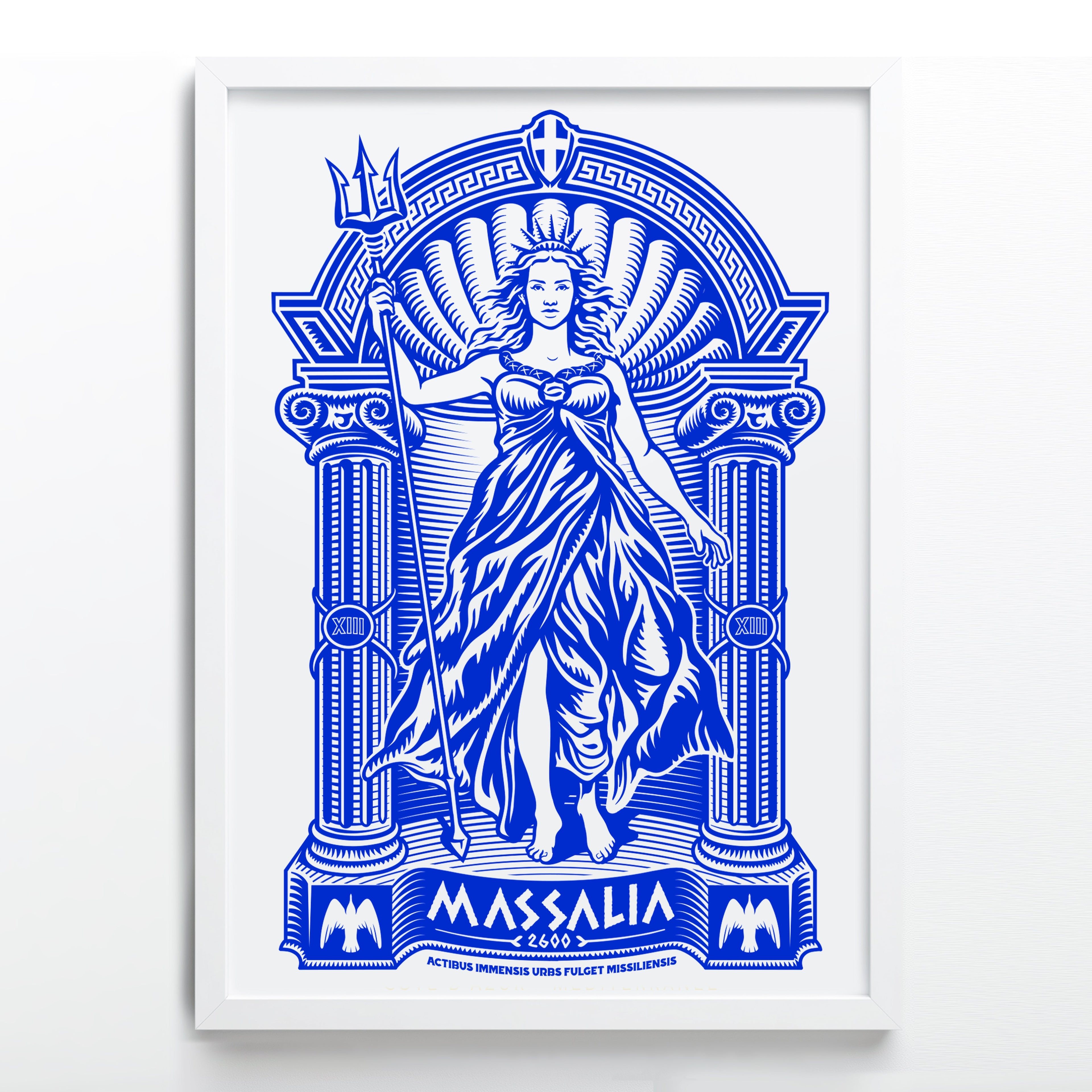 Affiche Massalia Marseille – vue encadrée