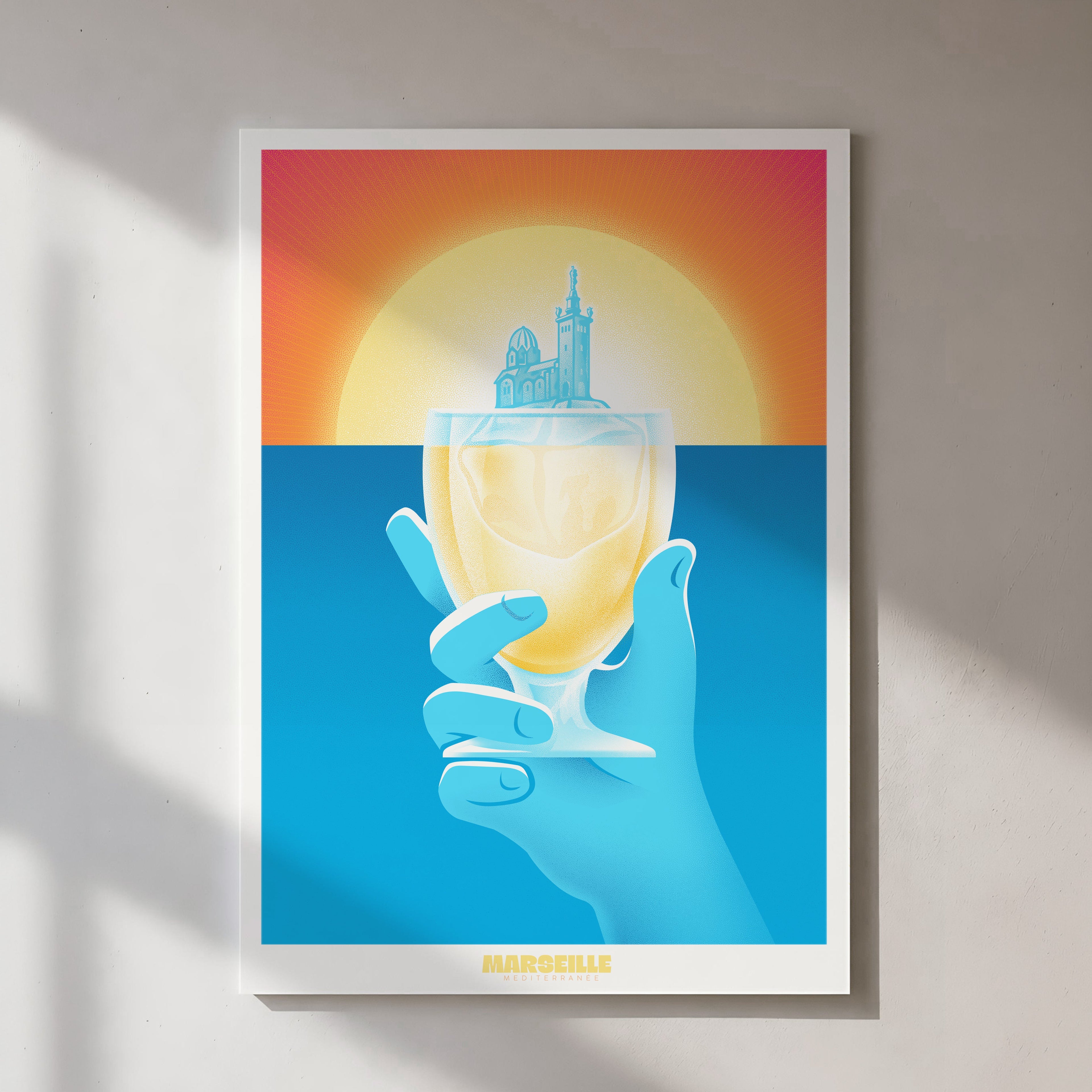 Affiche Pastis Ice Marseille – vue lifestyle