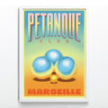 AFFICHE PETANQUE CLUB Retro