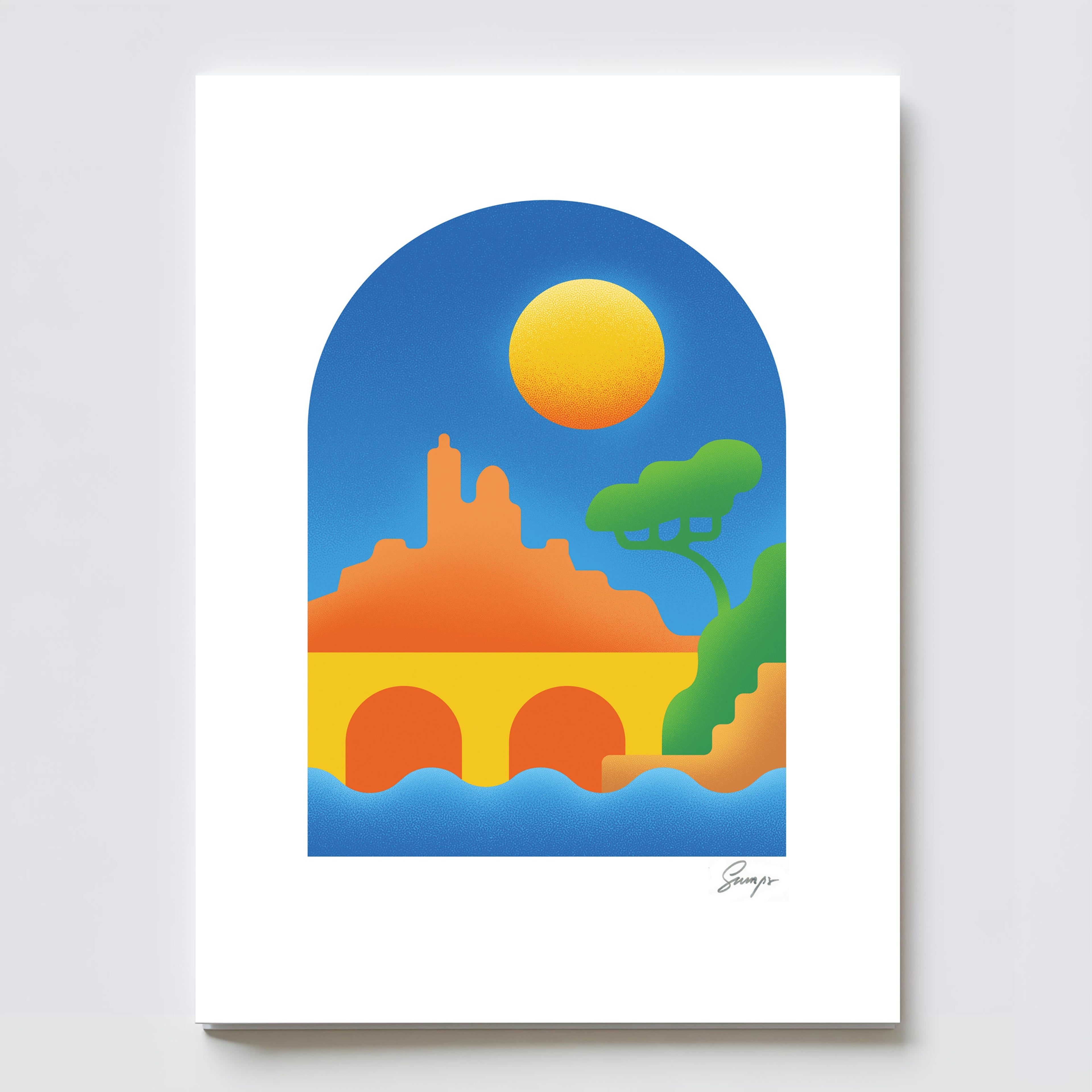 Carte Postale Minimal – recto illustration