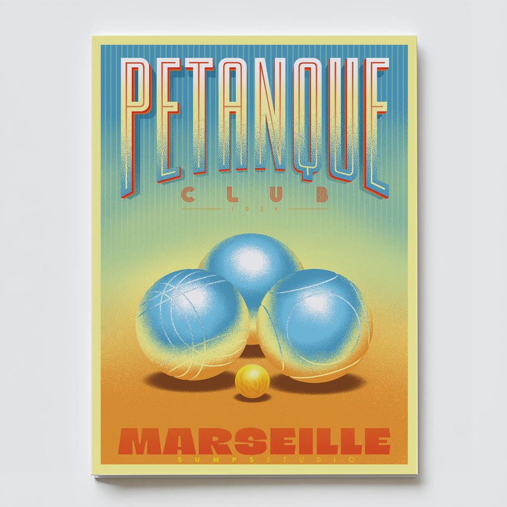 Carte Postale Pétanque – recto illustration
