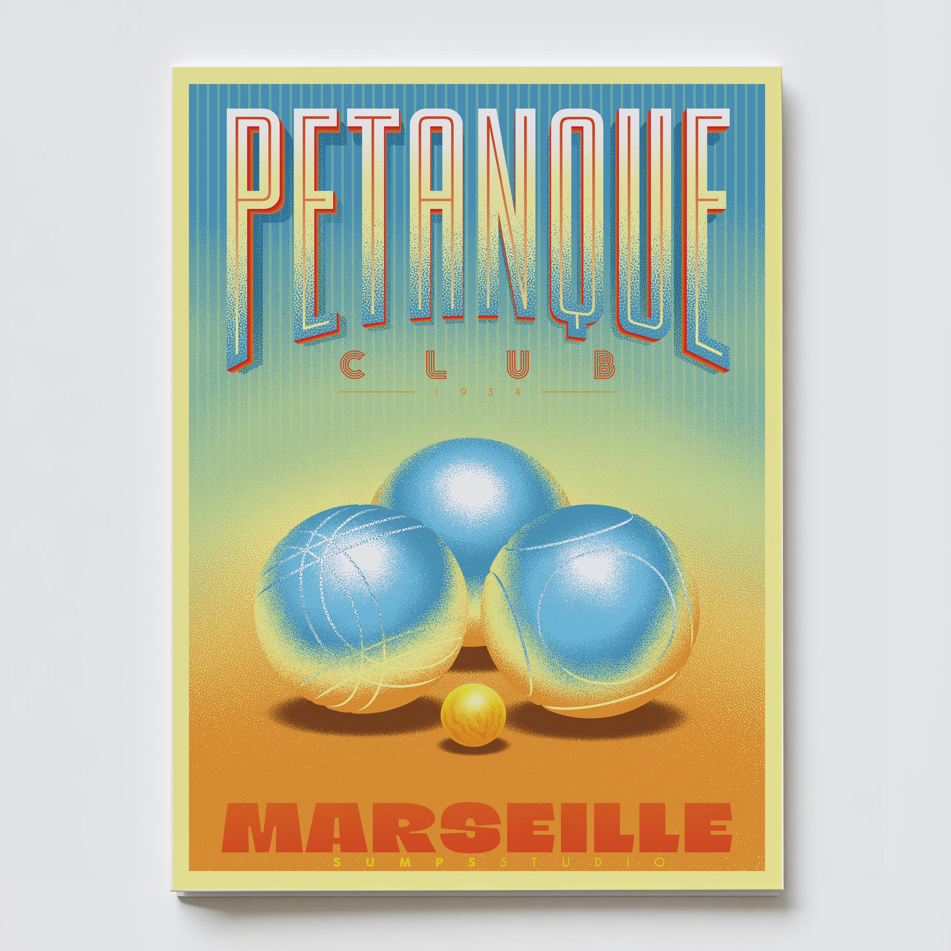 Carte Postale Pétanque – recto illustration