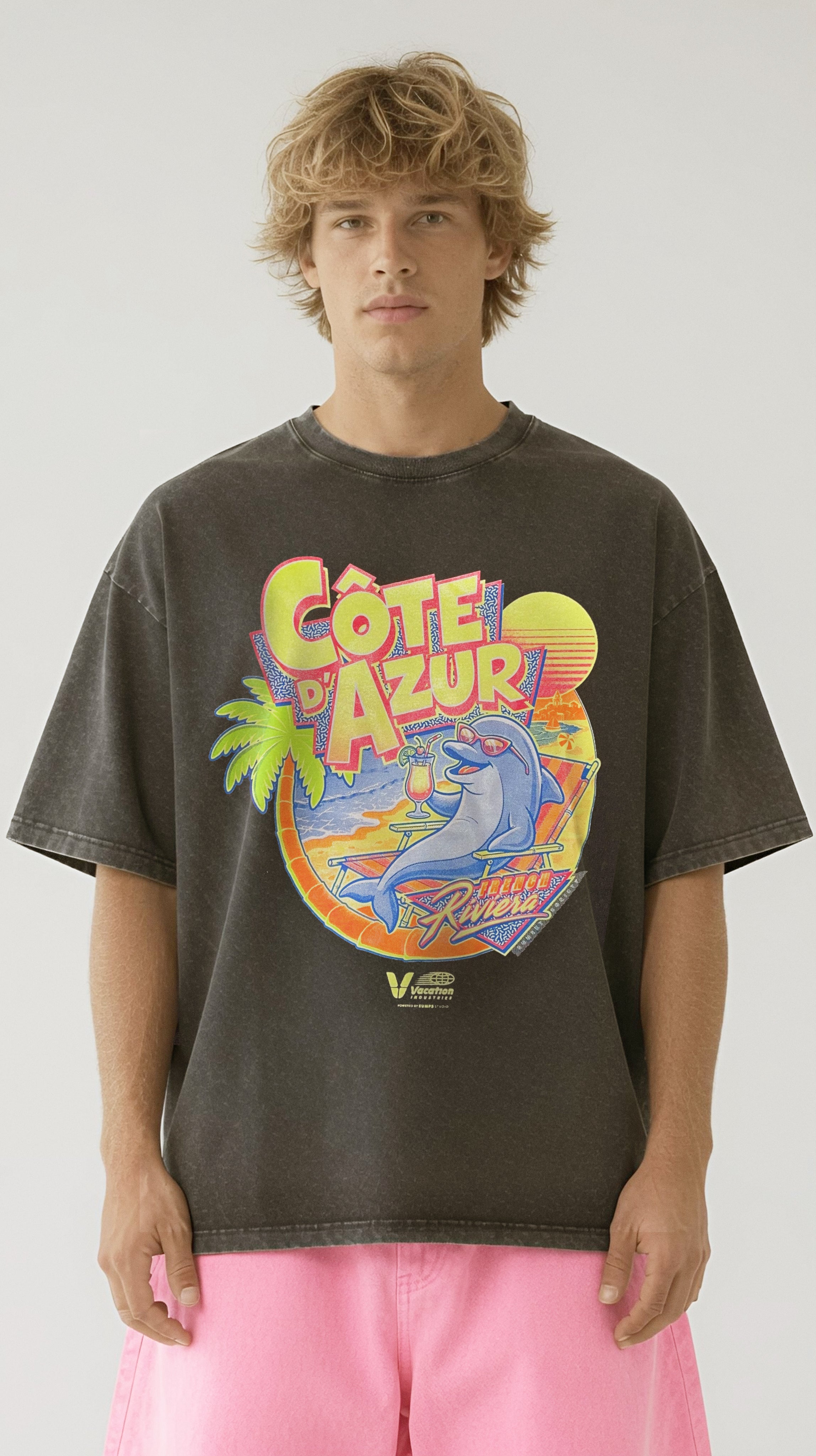 TEE-SHIRT FRENCH RIVIERA NEON