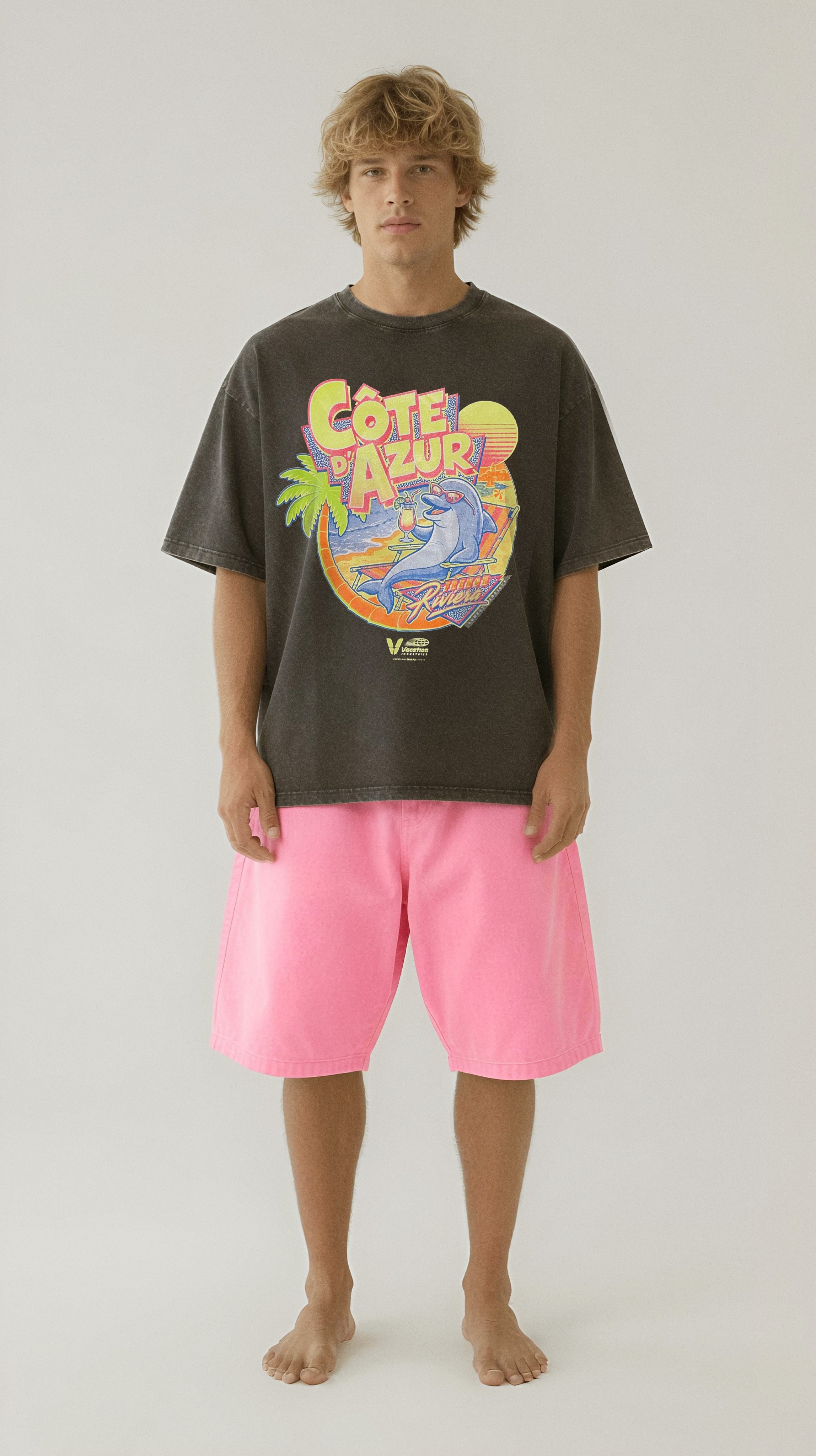 TEE-SHIRT FRENCH RIVIERA NEON