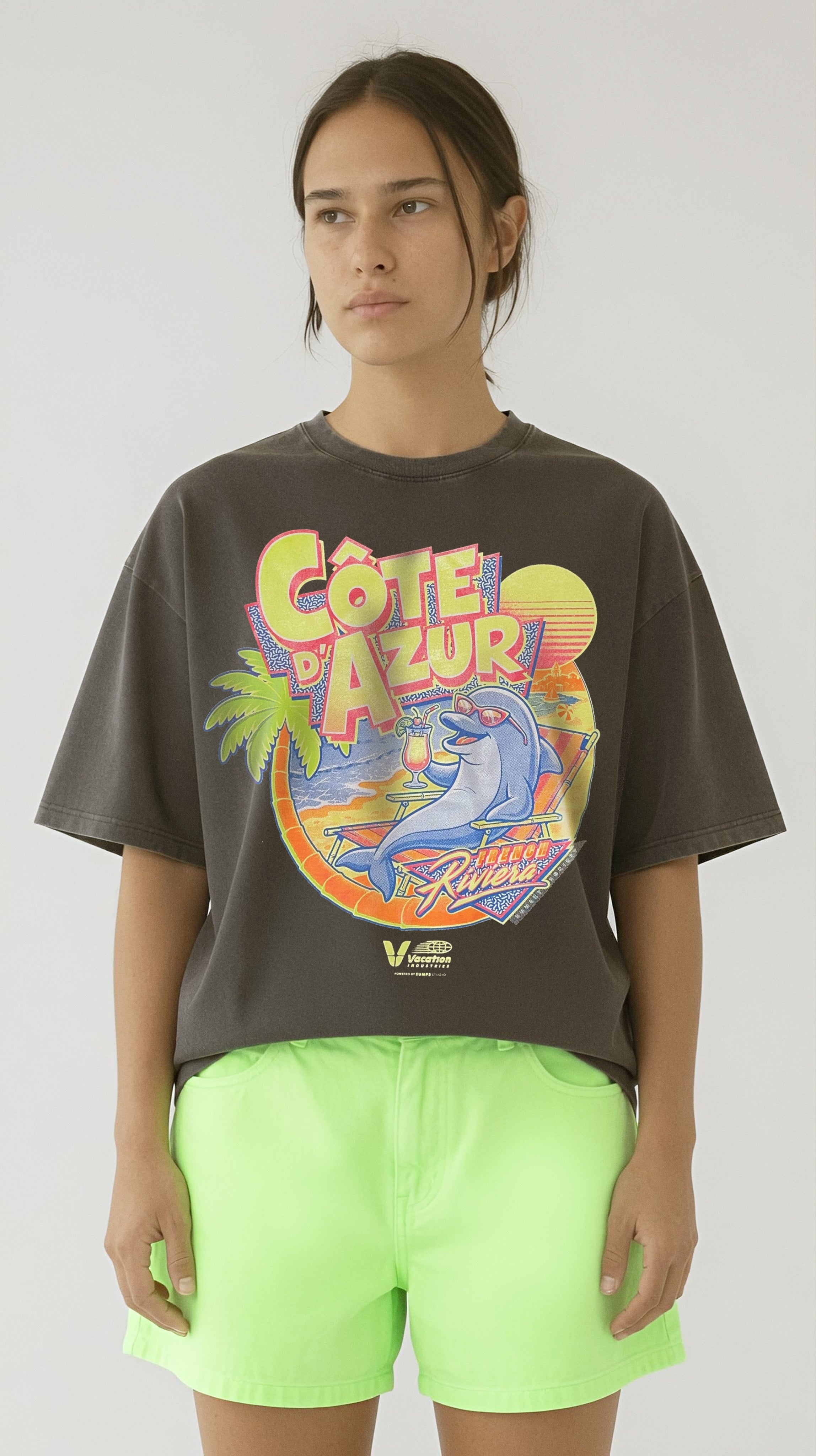 TEE-SHIRT FRENCH RIVIERA NEON