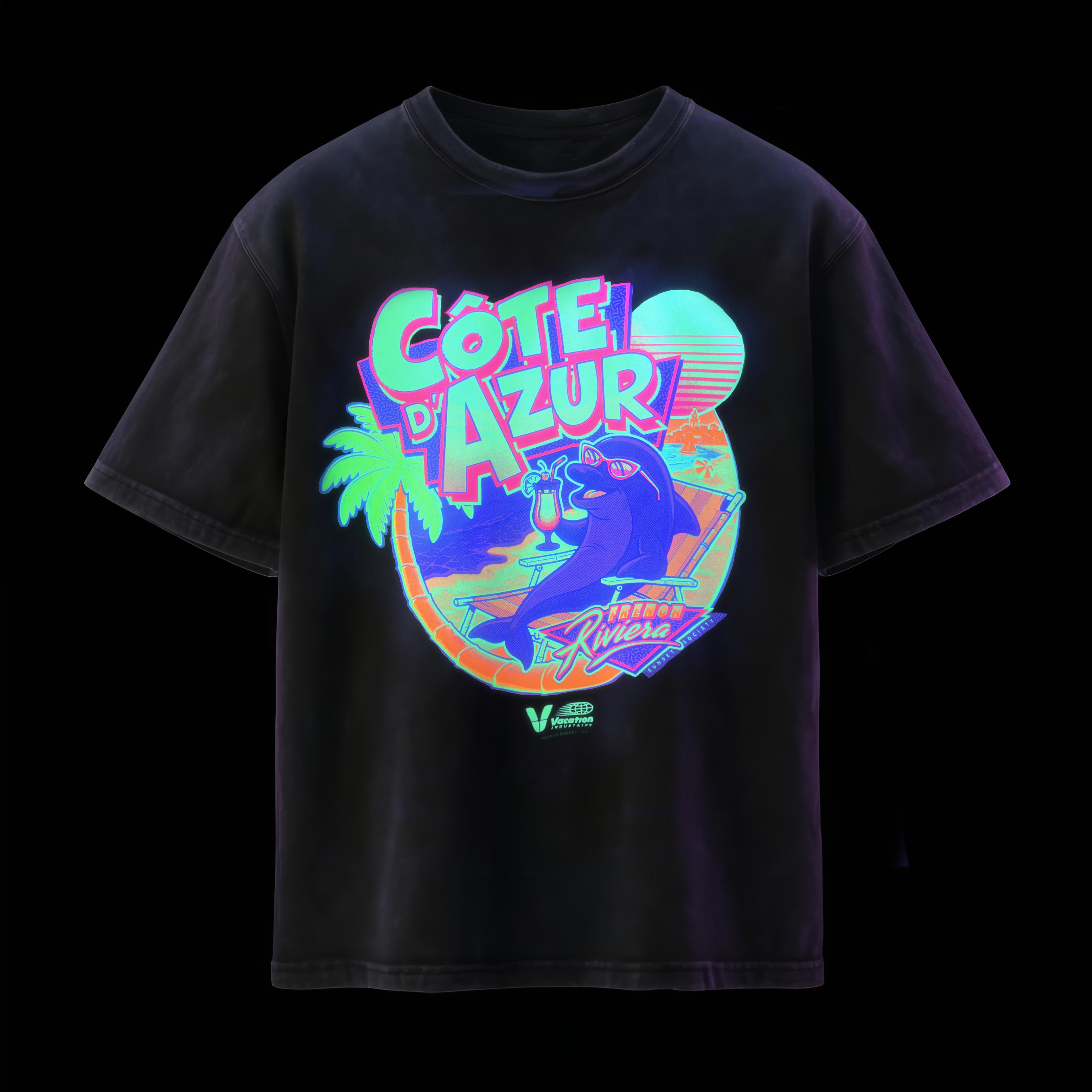TEE-SHIRT FRENCH RIVIERA NEON