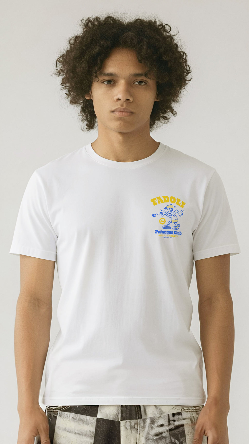 Tee-shirt FADOLI Pétanque Club – porté face