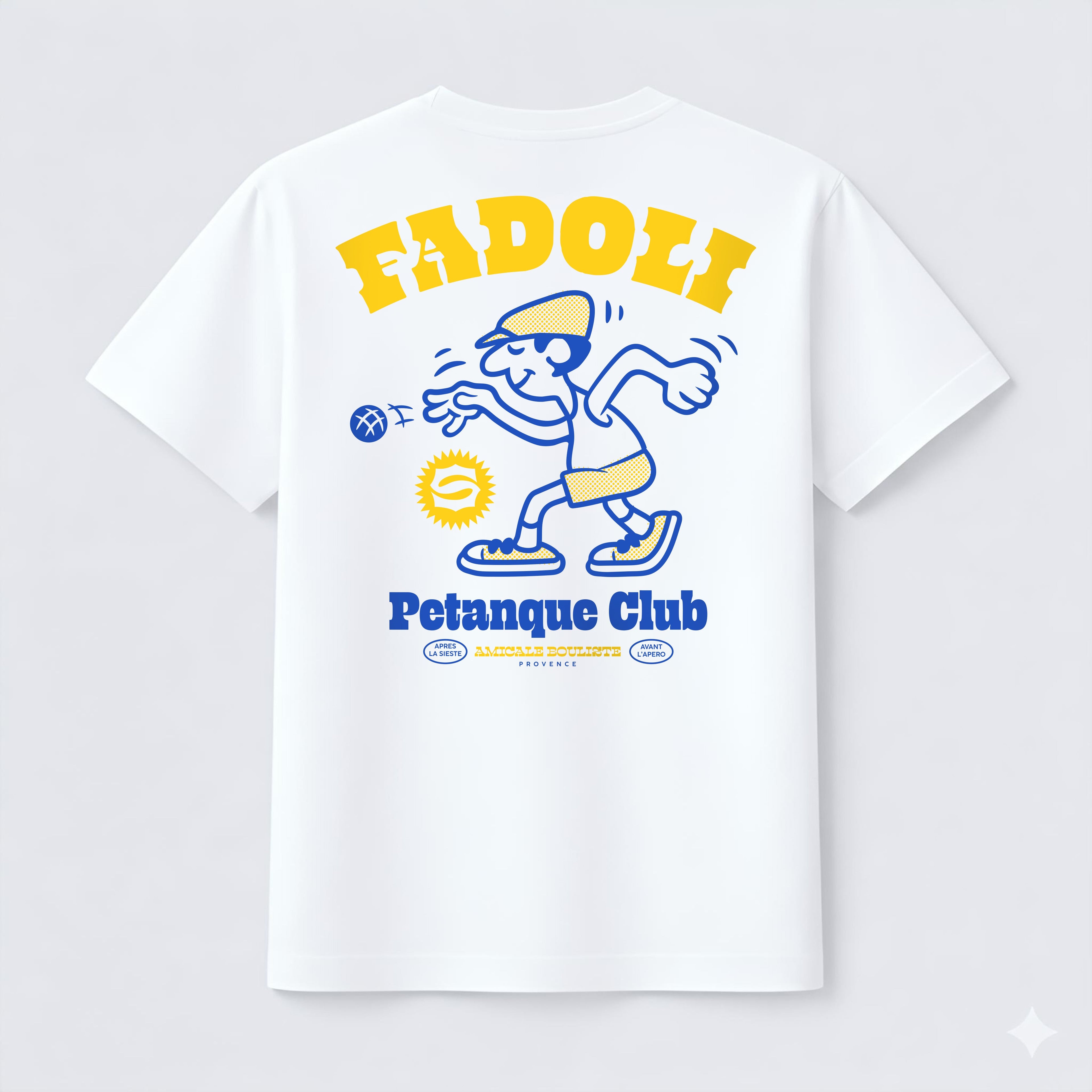 Tee-shirt FADOLI Pétanque Club – vue à plat dos
