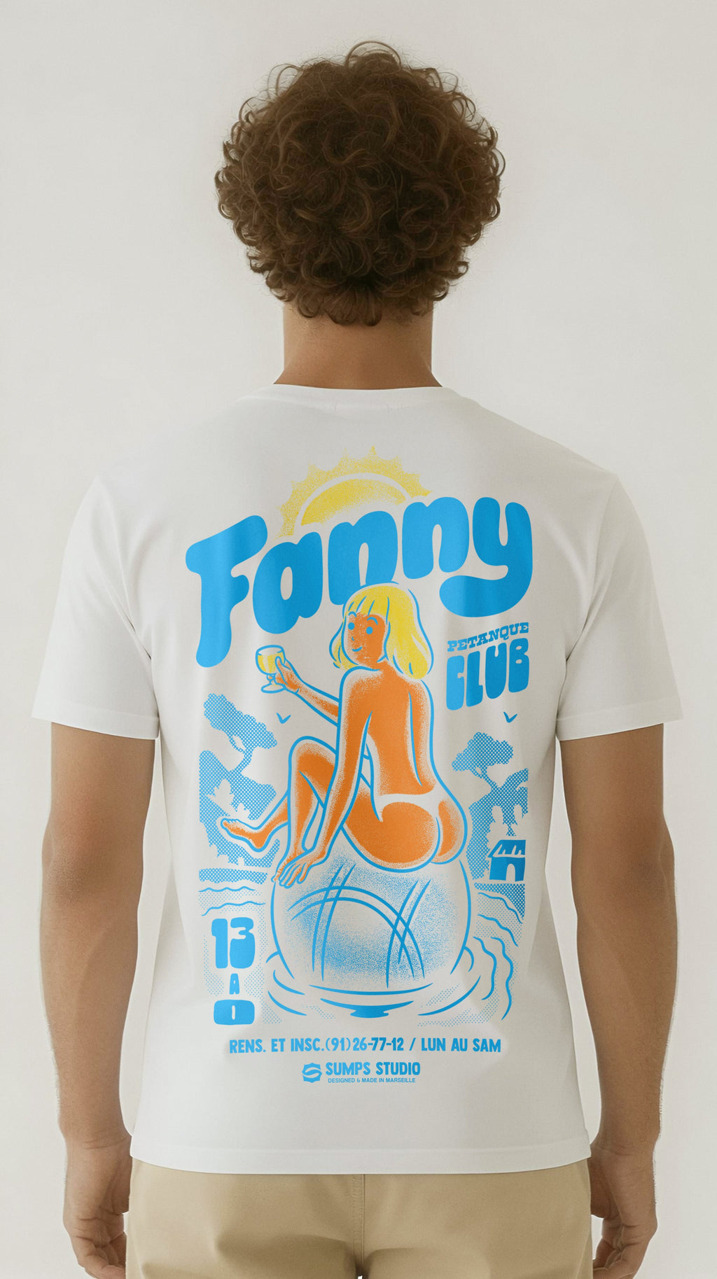 Tee-shirt FANNY Pétanque Club – vue à plat dos
