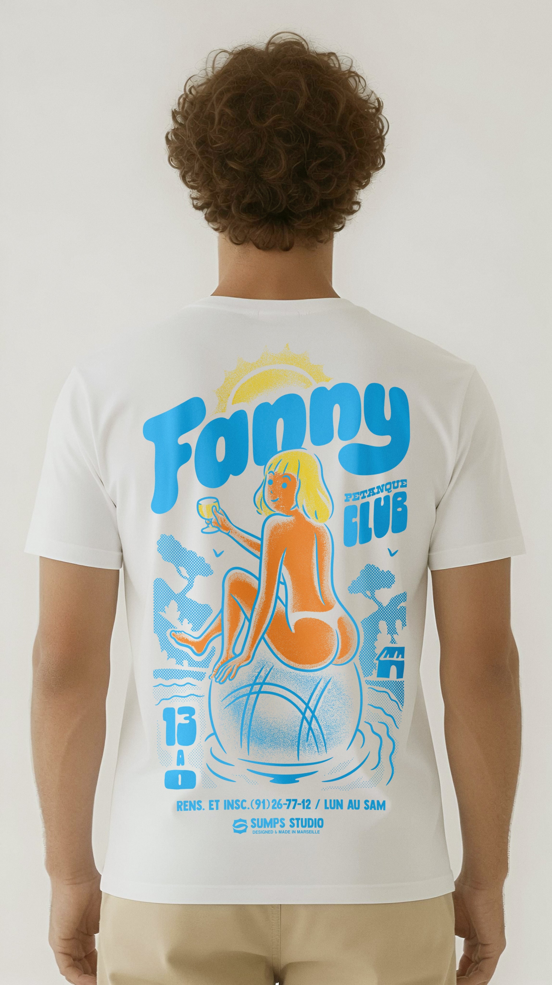 Tee-shirt FANNY Pétanque Club – vue à plat dos